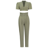 Camille Two Piece High Waist Set