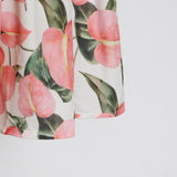 The Floral Print Backless Dress
