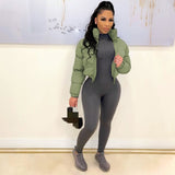 Color Block Puffer Jacket