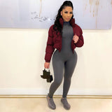 Color Block Puffer Jacket