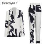 It’s In Black & White Suit Set