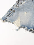 High Waist Chain Shorts