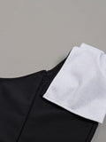 Diagonal Collar Dress