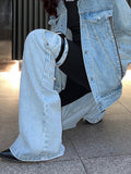 Up To Here Denim Trouser Pant