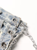 High Waist Chain Shorts