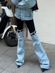 Up To Here Denim Trouser Pant