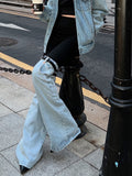 Up To Here Denim Trouser Pant
