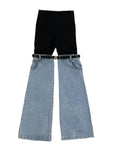 Up To Here Denim Trouser Pant