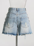 High Waist Chain Shorts