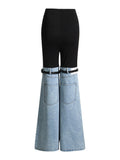 Up To Here Denim Trouser Pant