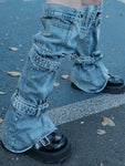 Belt Denim Socks