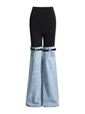 Up To Here Denim Trouser Pant