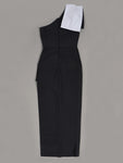 Diagonal Collar Dress