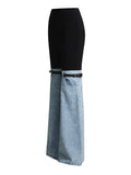 Up To Here Denim Trouser Pant