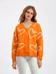 Heart Button Down Cardigan
