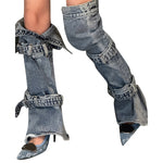 Belt Denim Socks