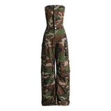 Camouflage Cargo Jumpsuit