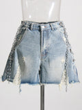 High Waist Chain Shorts