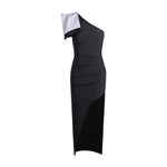 Diagonal Collar Dress