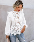 Boho Floral Lace Blouse