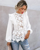 Boho Floral Lace Blouse