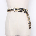 Leather Chain Belt