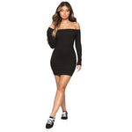Front Drawstring Off Shoulder Maxi Dress