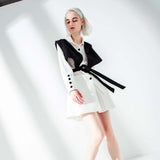 Stitch Robin Loose Two Piece Shirt