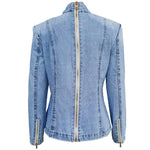 Dutchess Bow Denim Top