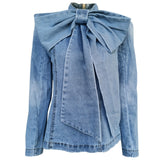 Dutchess Bow Denim Top