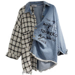 Tweed & Print Shirt