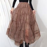 Charming Ruffle Midi Skirt