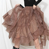 Charming Ruffle Midi Skirt