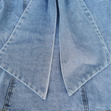 Dutchess Bow Denim Top