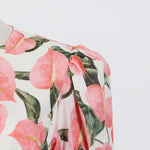 The Floral Print Backless Dress